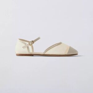 Zara Capped Toe Ballet Flats